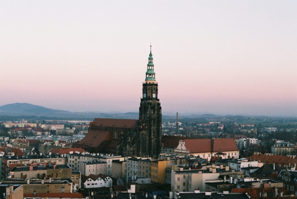 Świdnica at Sunset